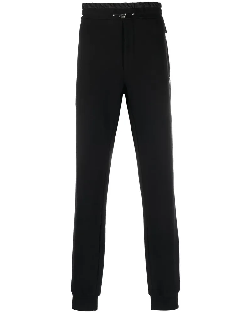 Philipp Plein Jogginghose mit Logo-Patch - Schwarz Schwarz