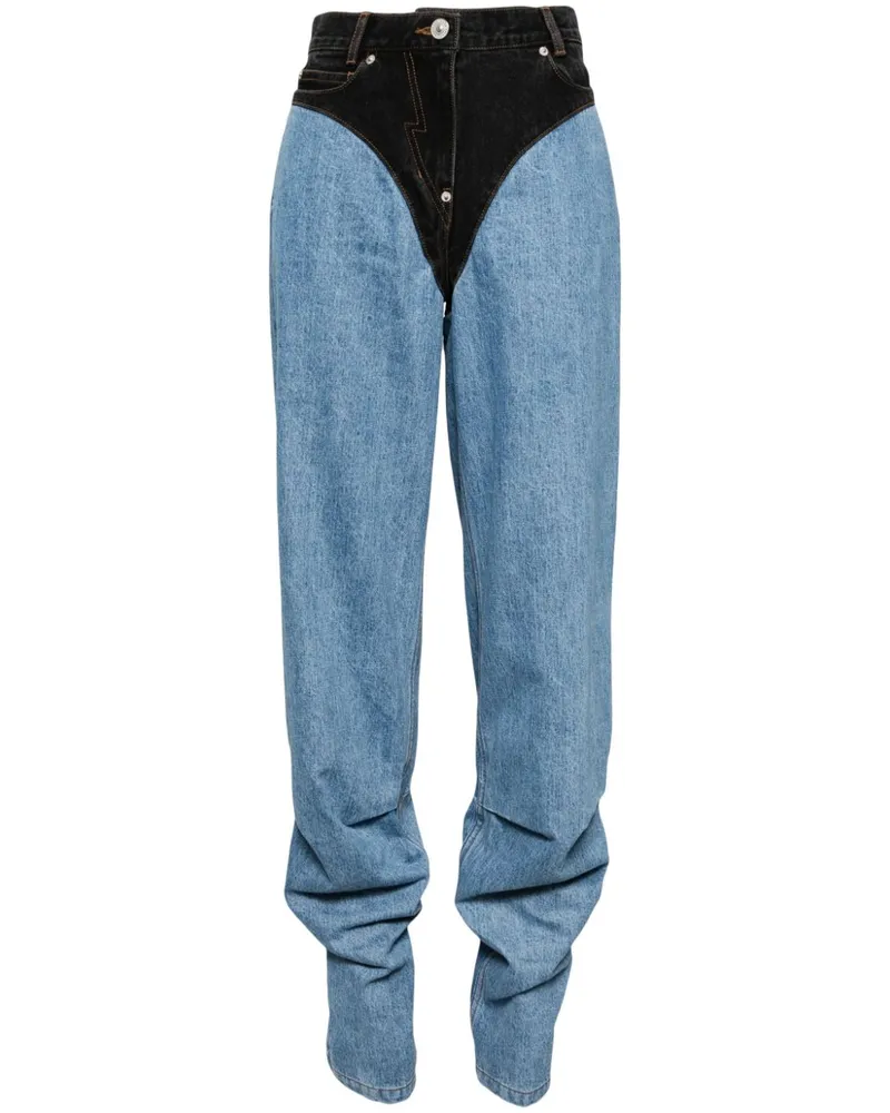 pushBUTTON Klassische Tapered-Jeans - Blau Blau