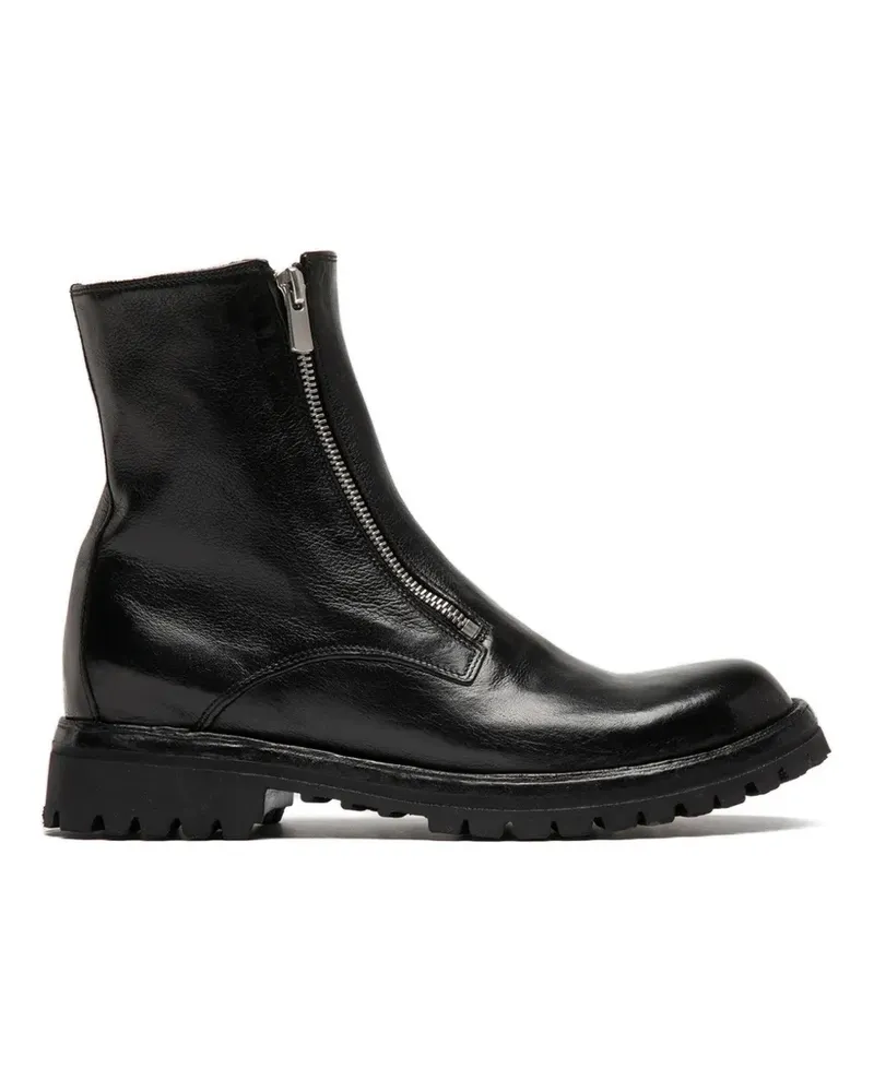 Officine Creative Italia Loraine Stiefel mit Reißverschluss - Schwarz Schwarz