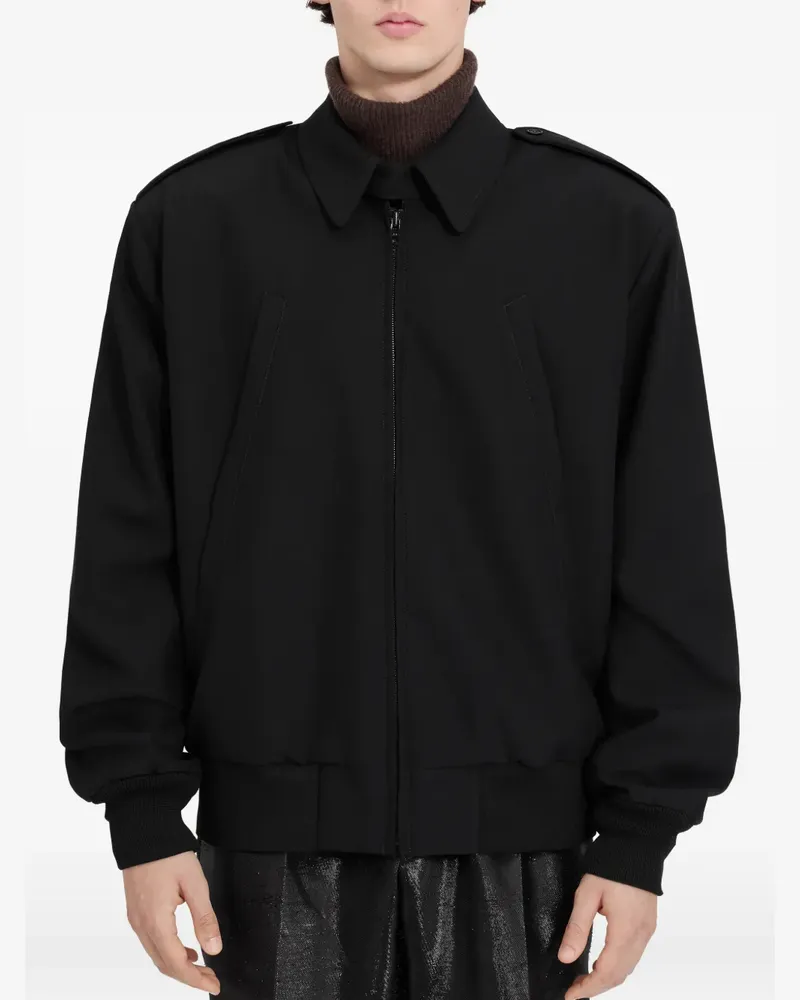 Maison Margiela Jacke mit klassischem Kragen - Schwarz Schwarz