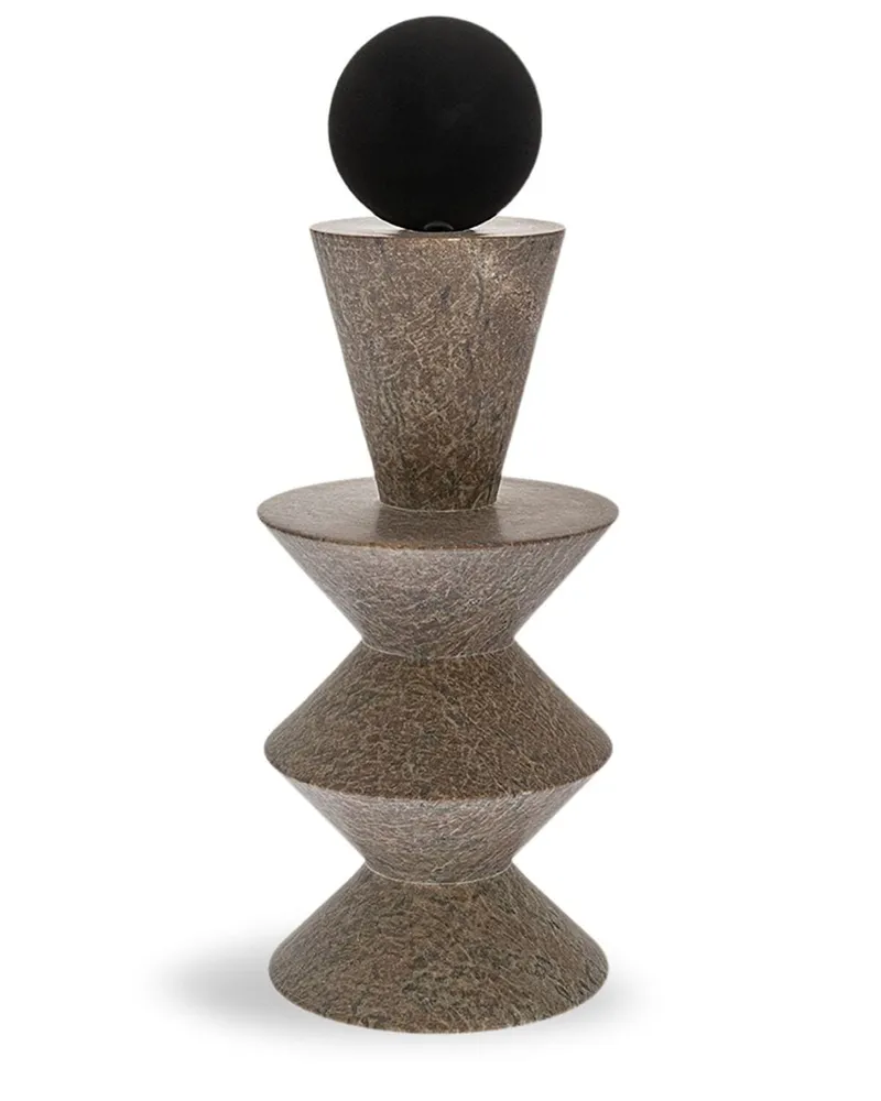 Gardeco Constantin Totem 4 Skulptur aus Stein - Nude Nude
