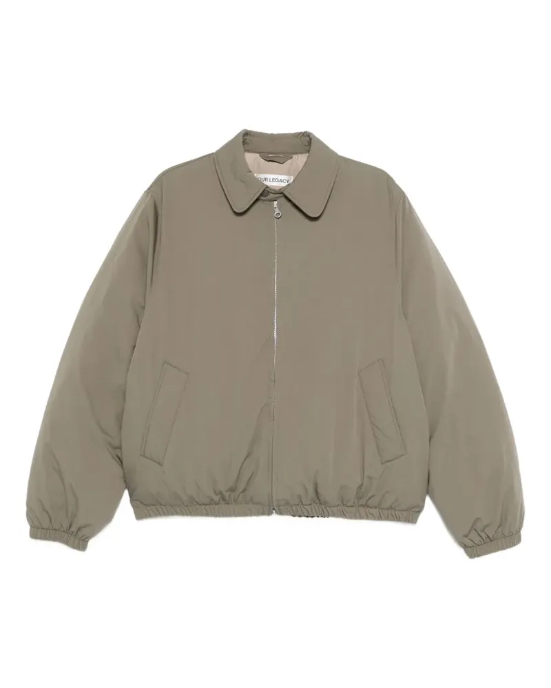 Our Legacy zip-up padded jacket - Nude Nude
