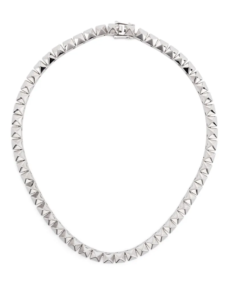 Eddie Borgo Pyramid necklace - Silber Silber