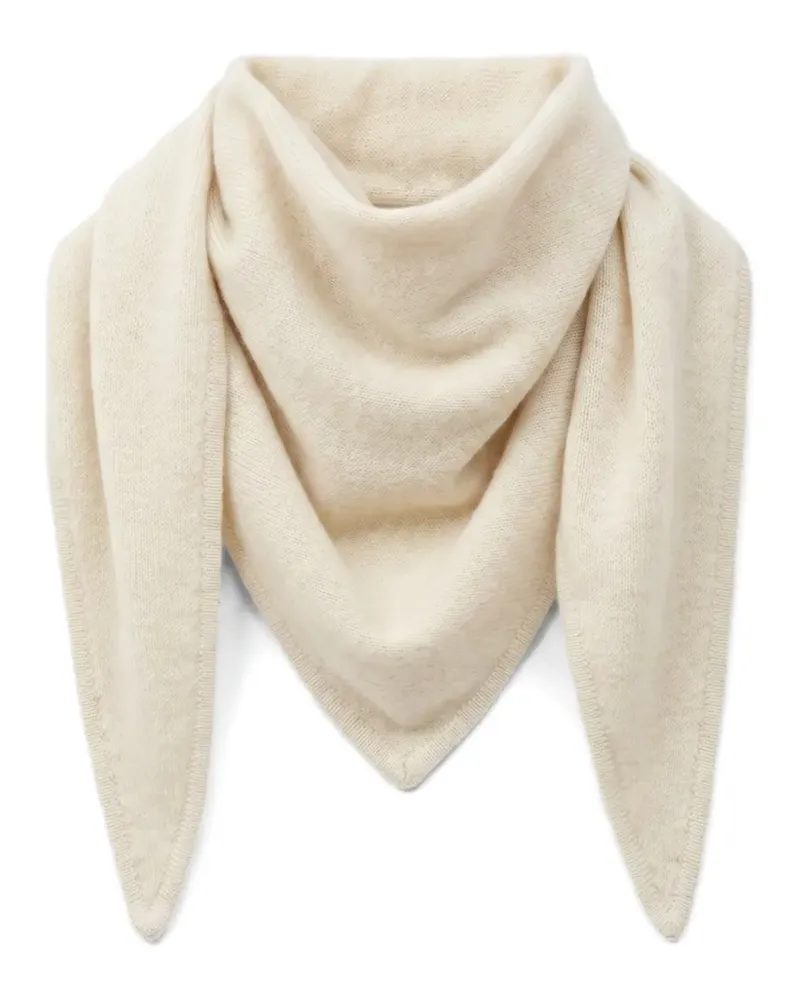 Not Shy Éléonore cashmere fine-knit triangular scarf - Nude Nude