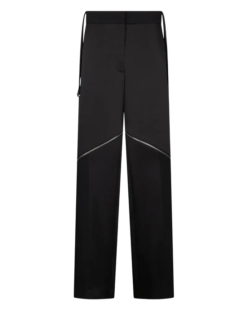 Liu Jo Weite Hose mit Reißverschluss - Schwarz Schwarz