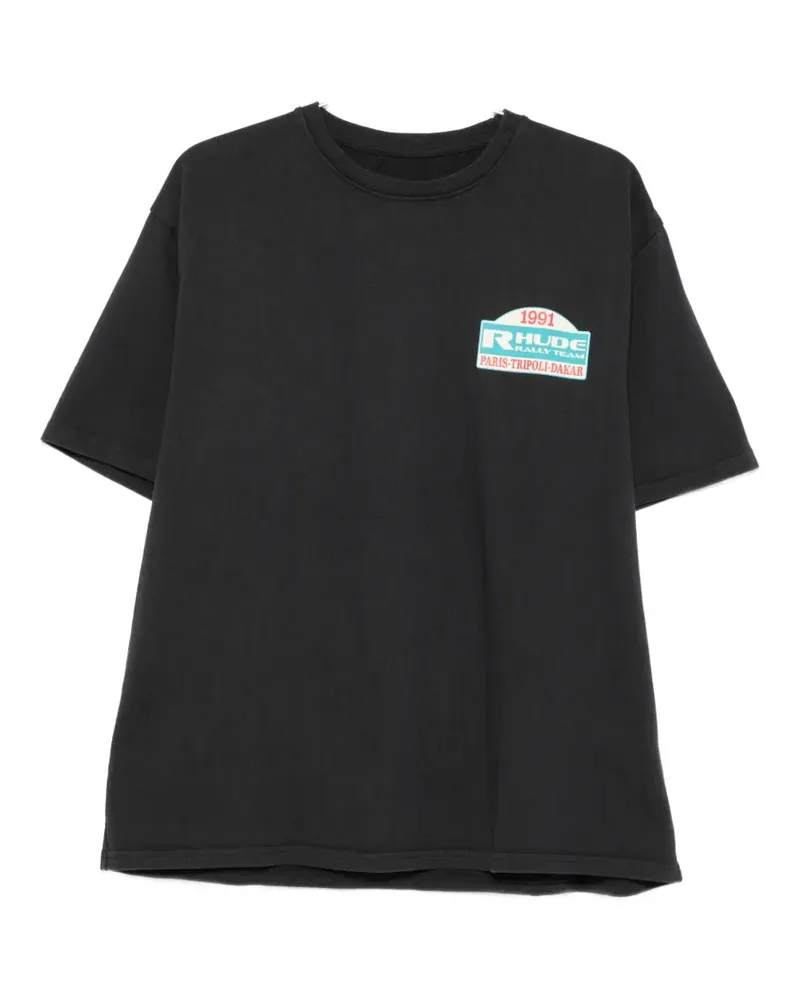 RHUDE graphic-print T-shirt - Schwarz Schwarz