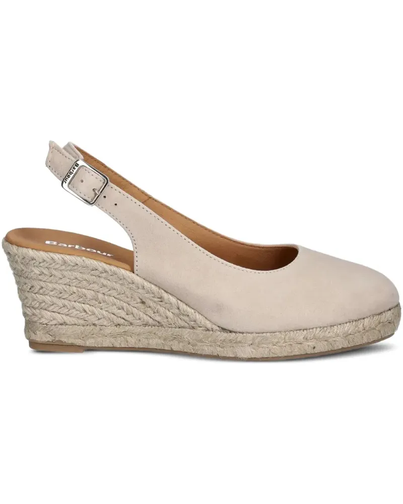 Barbour Espadrilles aus Leder - Nude Nude