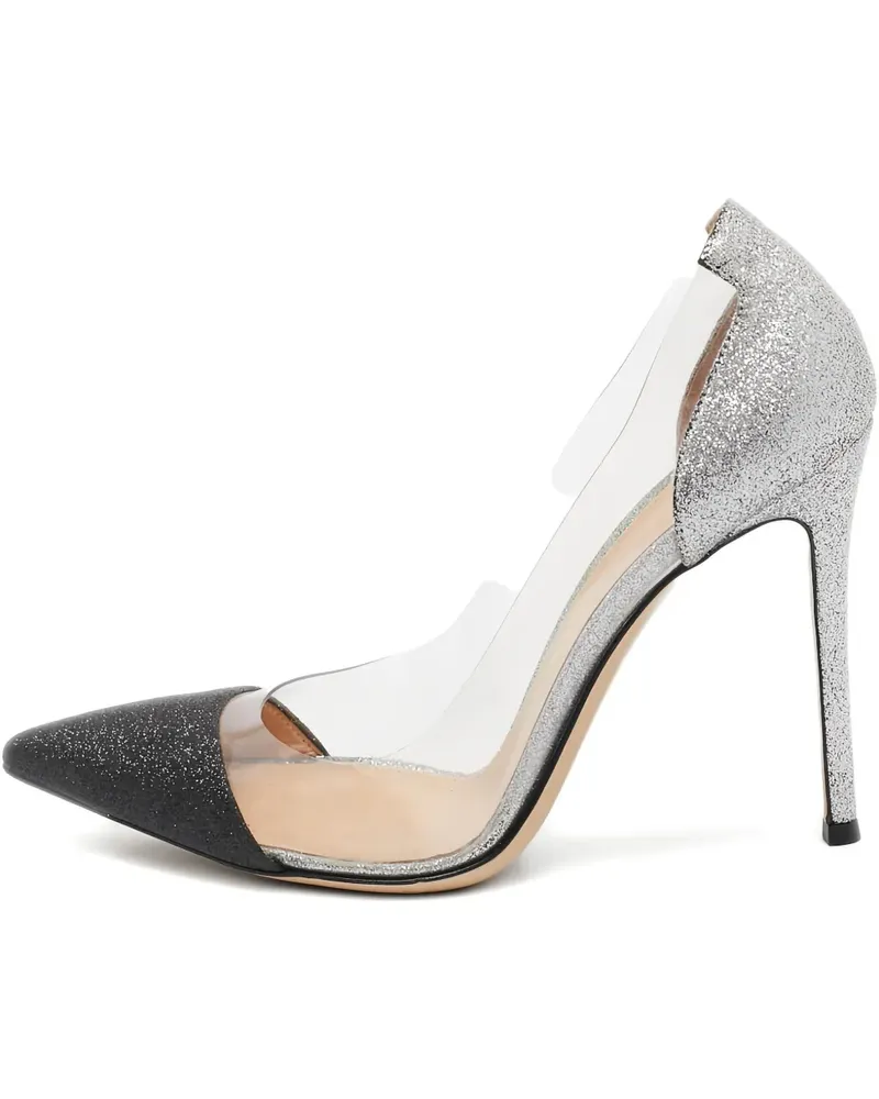 Gianvito Rossi Pre-owned Pumps im Glitter-Look 105mm - Schwarz Schwarz