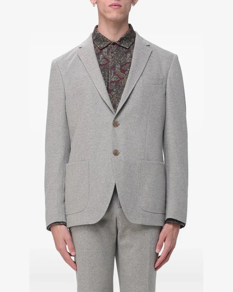 Etro single-breasted blazer - Grau Grau