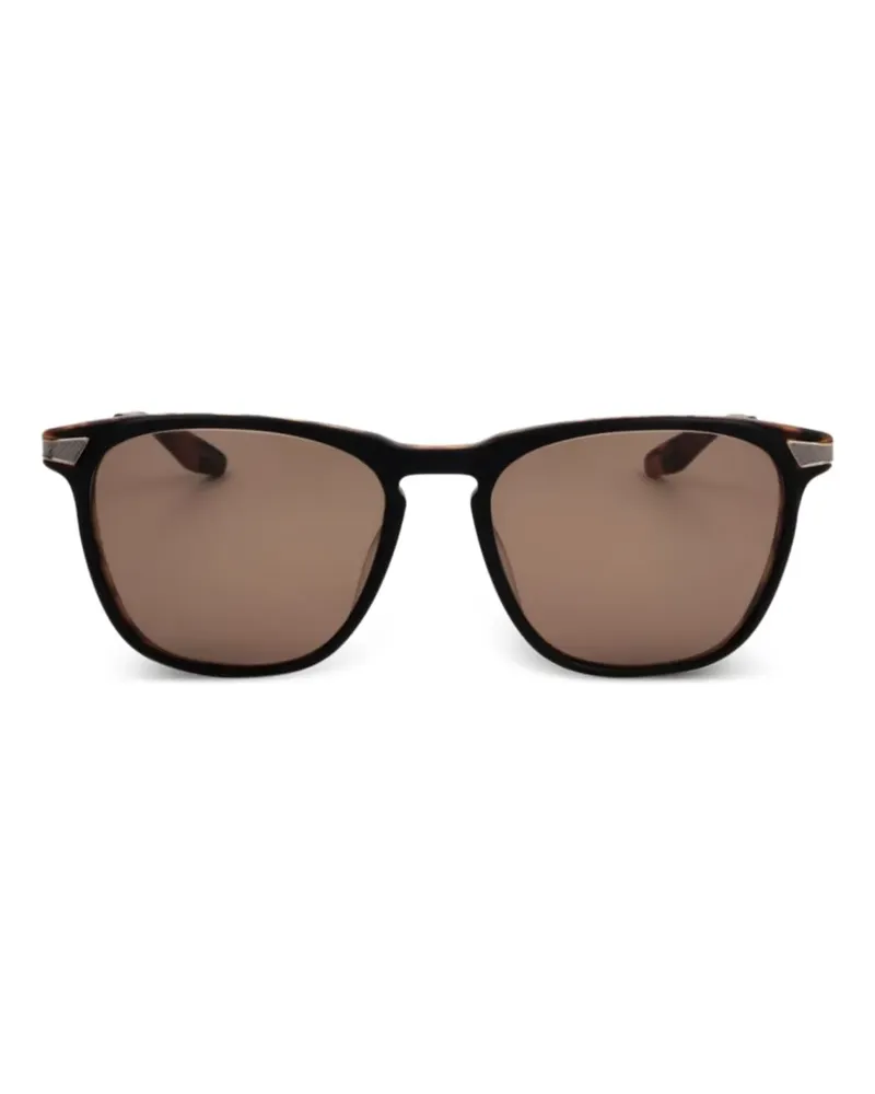 Barton Perreira Sonnenbrille mit eckigem Gestell - Schwarz Schwarz