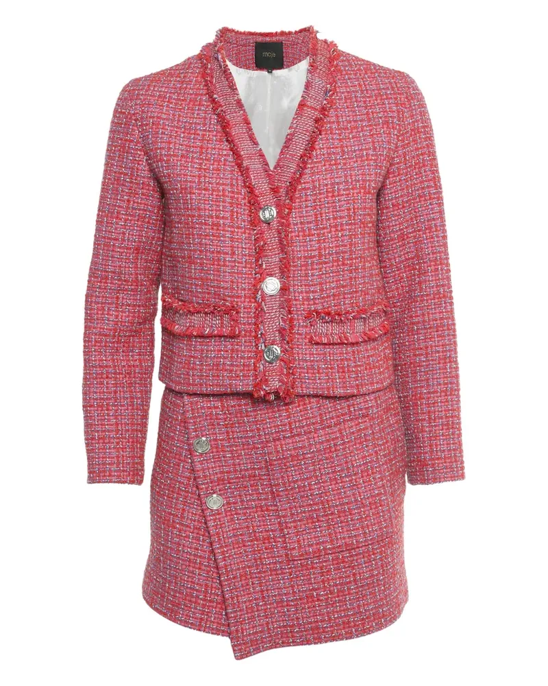Maje Tweed-Anzug - Rosa Rosa