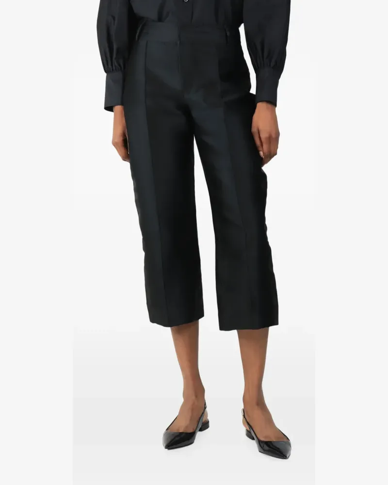 DESTREE cropped tailored trousers - Schwarz Schwarz