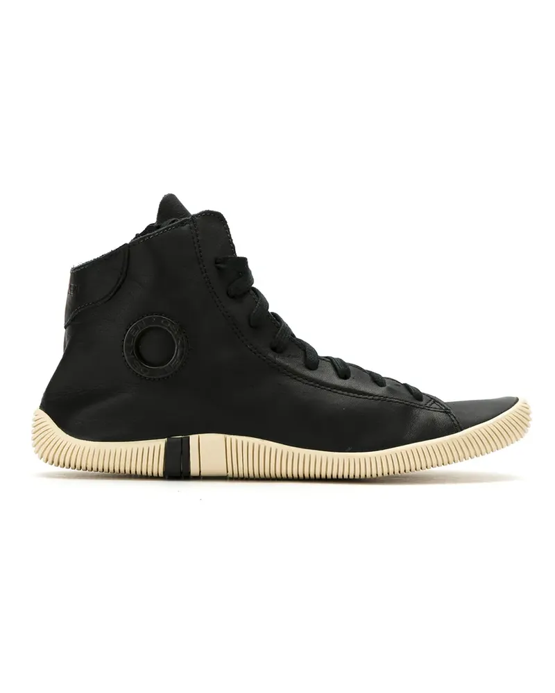 Osklen High-Top-Sneakers aus Leder - Schwarz Schwarz