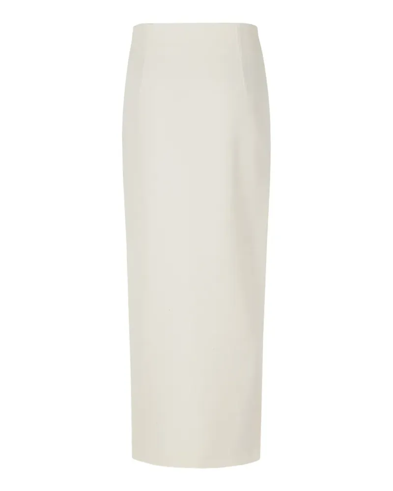 Federica Tosi rear-slit midi skirt - Weiß Weiß