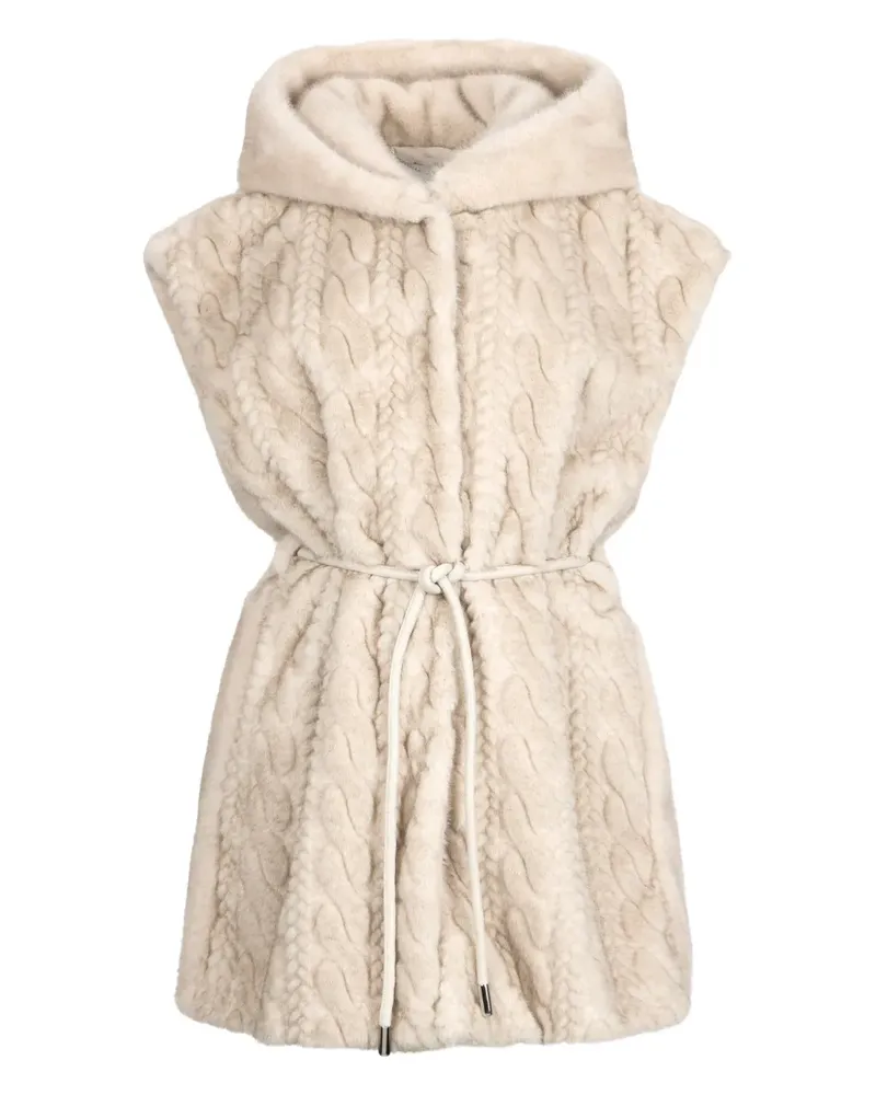 Liu Jo Vest with hood - Nude Nude