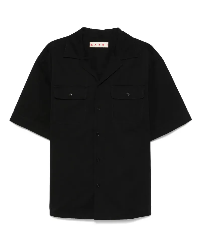 Marni Big Confetti Hemd - Schwarz Schwarz
