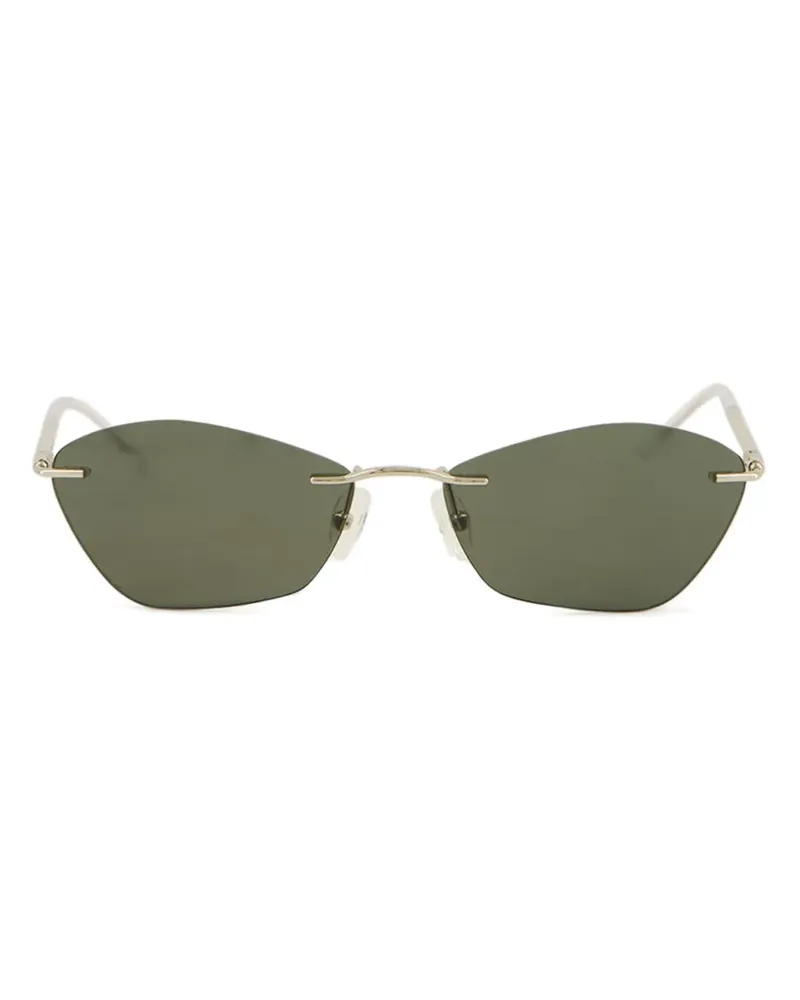 Alexander McQueen Rahmenlose Sonnenbrille - Silber Silber