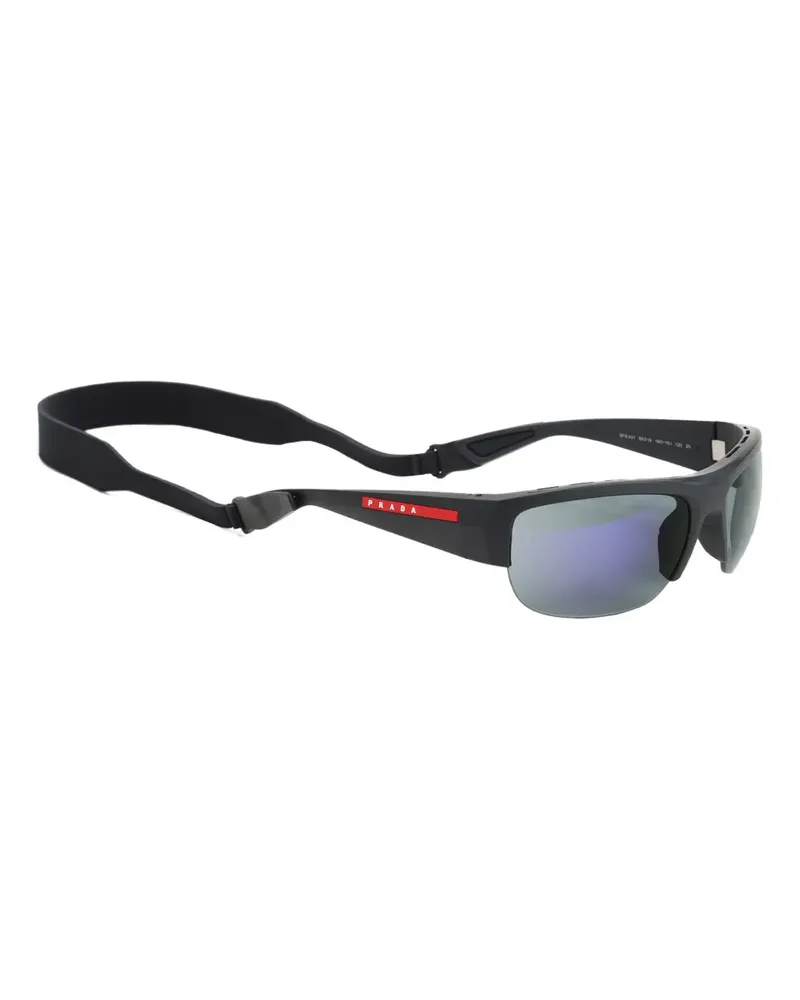 Prada Sportliche Sonnenbrille - Schwarz Schwarz