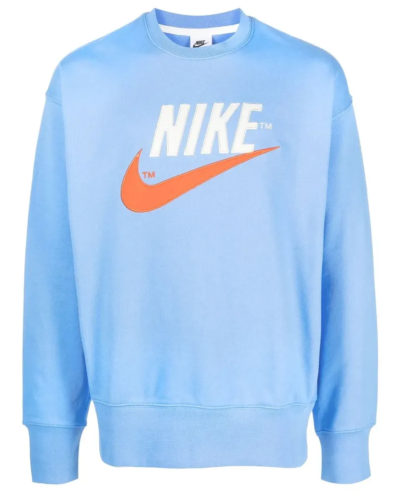 Nike Sweatshirt mit Logo-Print - Blau Blau