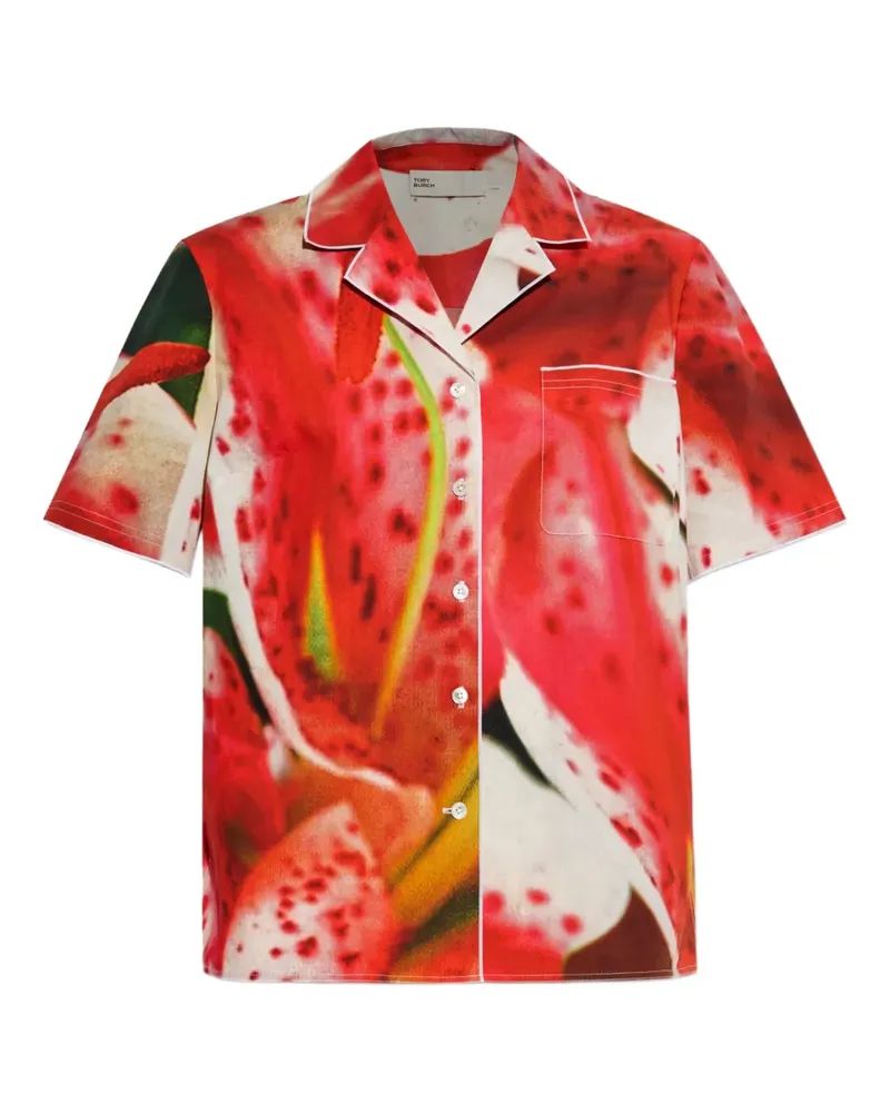 Tory Burch Hemd mit Blumen-Print - Rosa Rosa
