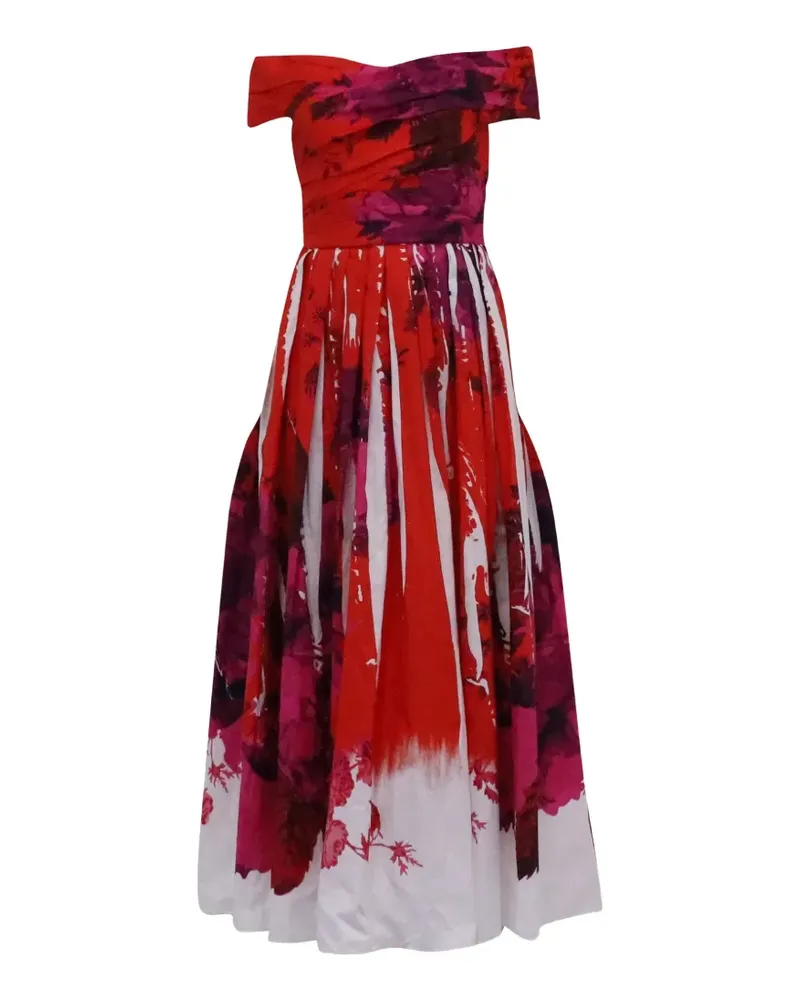 Erdem off-shoulder maxi dress - Rot Rot