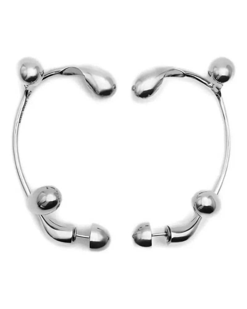 Hugo Kreit Serti Creolen - Silber Silber