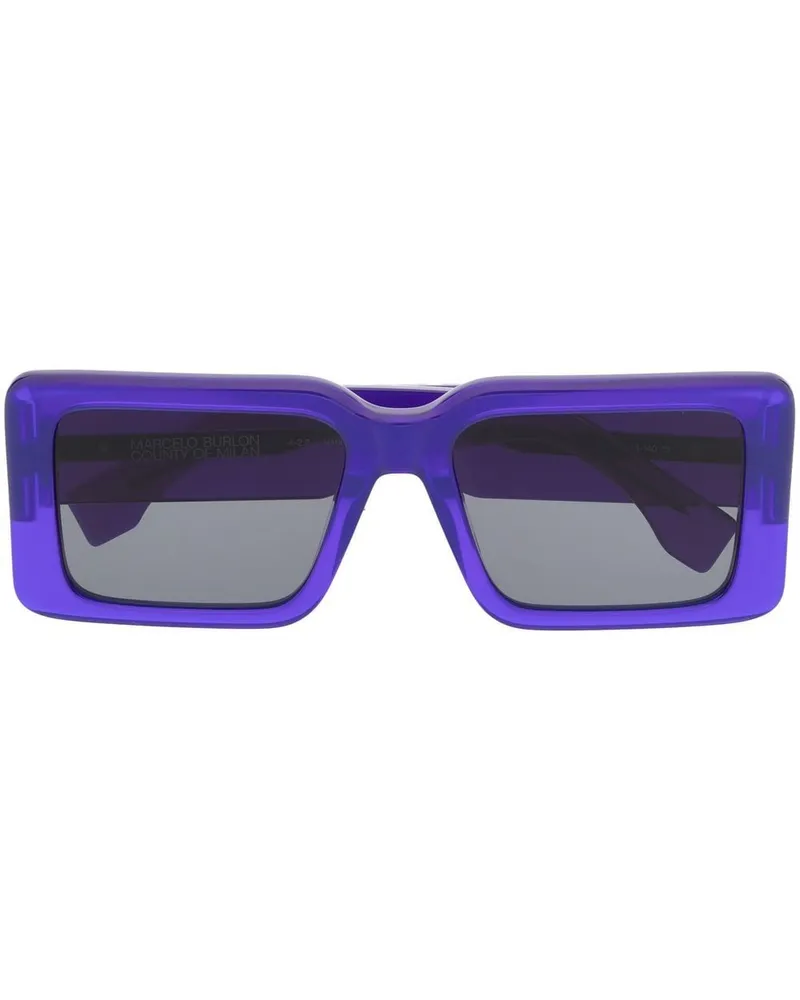 Marcelo Burlon | County of Milan Eckige Maiten Sonnenbrille - Blau Blau