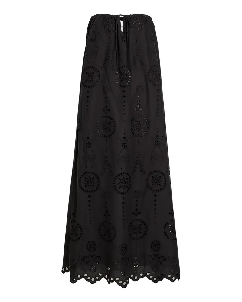 Matteau broderie-anglaise midi dress - Schwarz Schwarz