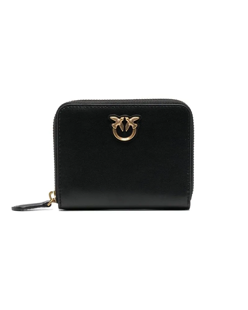 Pinko Portemonnaie mit Logo-Schild - Schwarz Schwarz