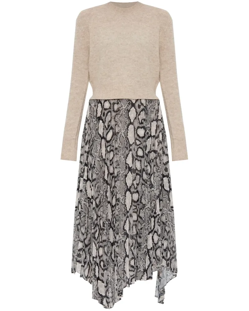 AllSaints Donatella Midikleid - Nude Nude