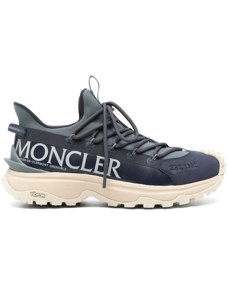 Moncler Sneakers mit Logo-Print - Blau Blau