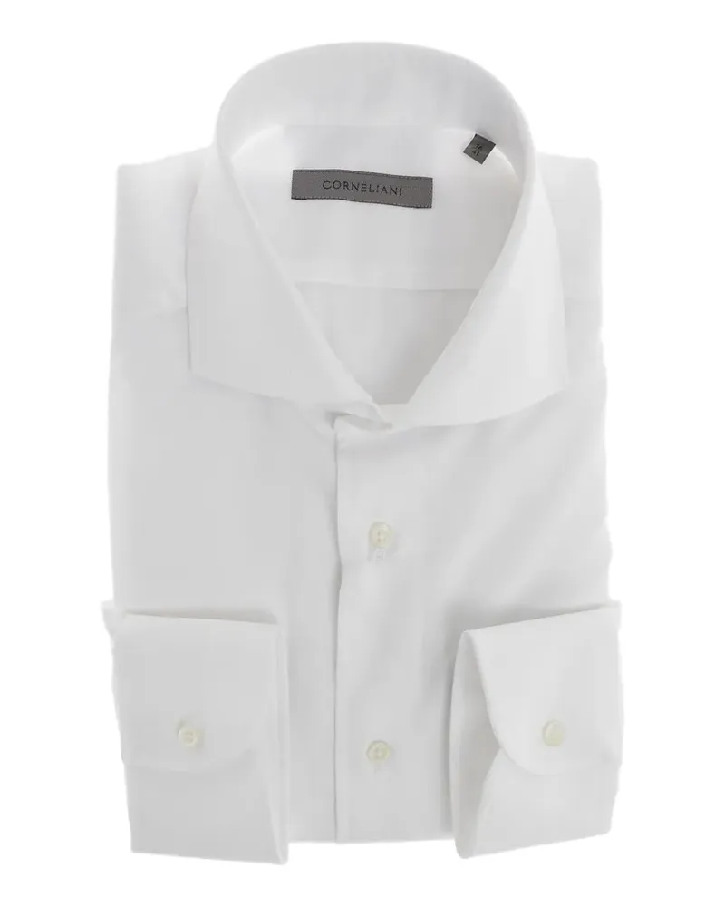 Corneliani French-collar oxford shirt - Weiß Weiß
