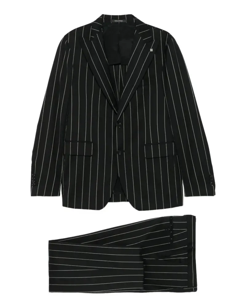Tagliatore pinstripe-pattern suit - Schwarz Schwarz