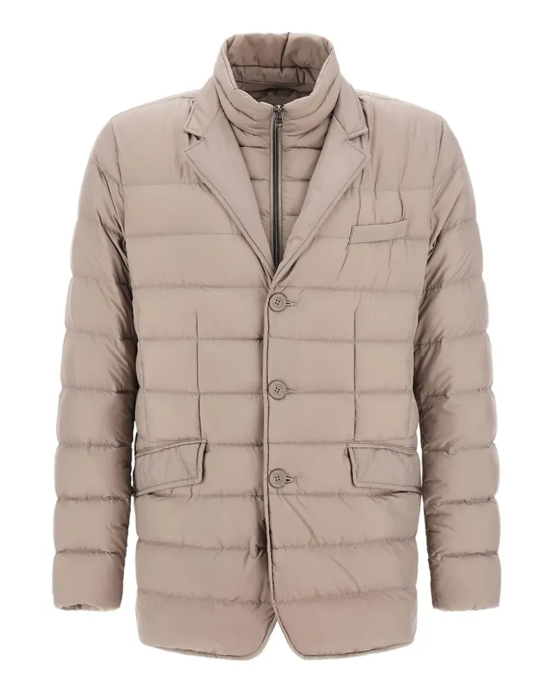 Herno Wattierte La Giacca Jacke - Nude Nude