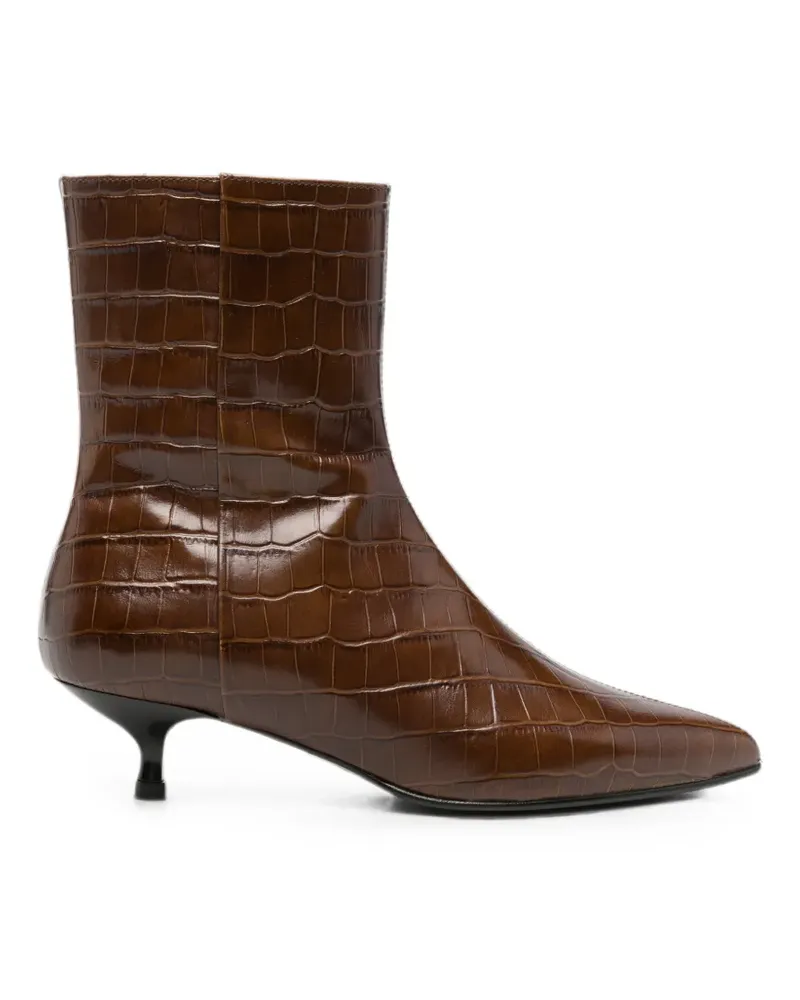 Augusta Paula croc-effect boots - Braun Braun