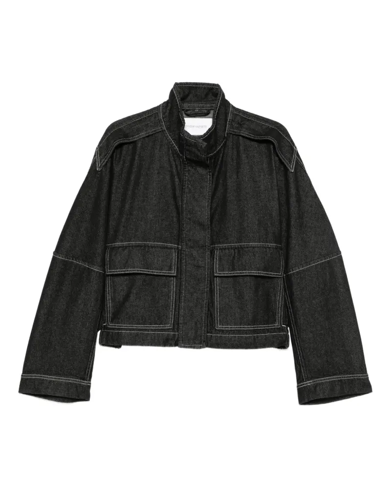 christian wijnants Jeansjacke mit Kontrastnähten - Schwarz Schwarz