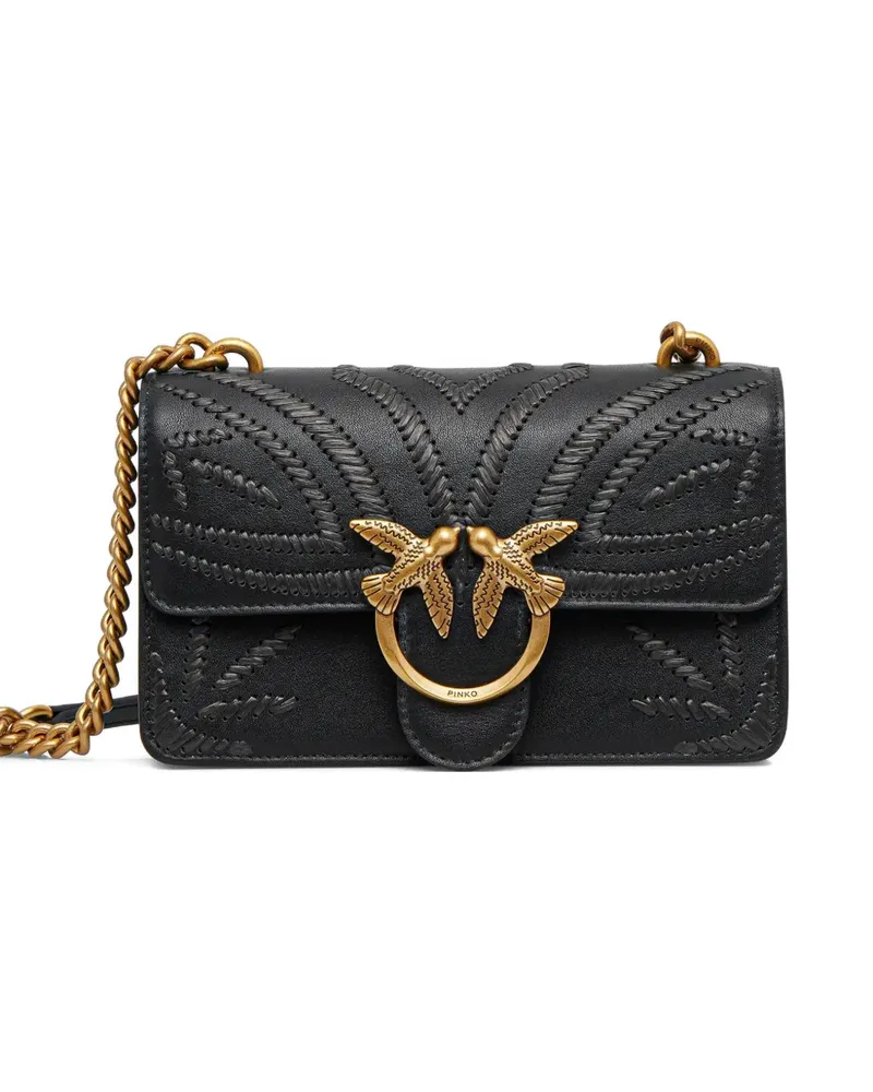 Pinko Mini Love Umhängetasche - Schwarz Schwarz