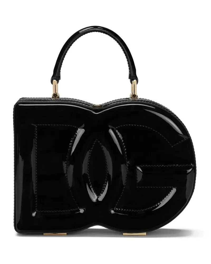 Dolce & Gabbana Shopper mit Logo-Prägung - Schwarz Schwarz
