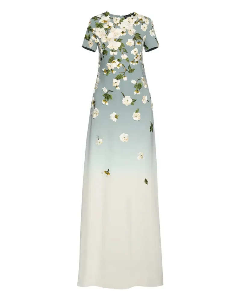Oscar de la Renta Verziertes Abendkleid - Nude Nude
