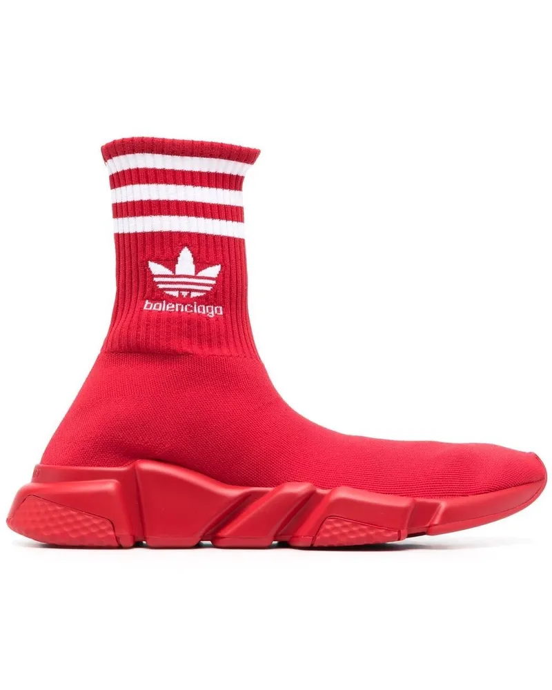 Balenciaga x adidas Speed High-Top-Sneakers speed Rot