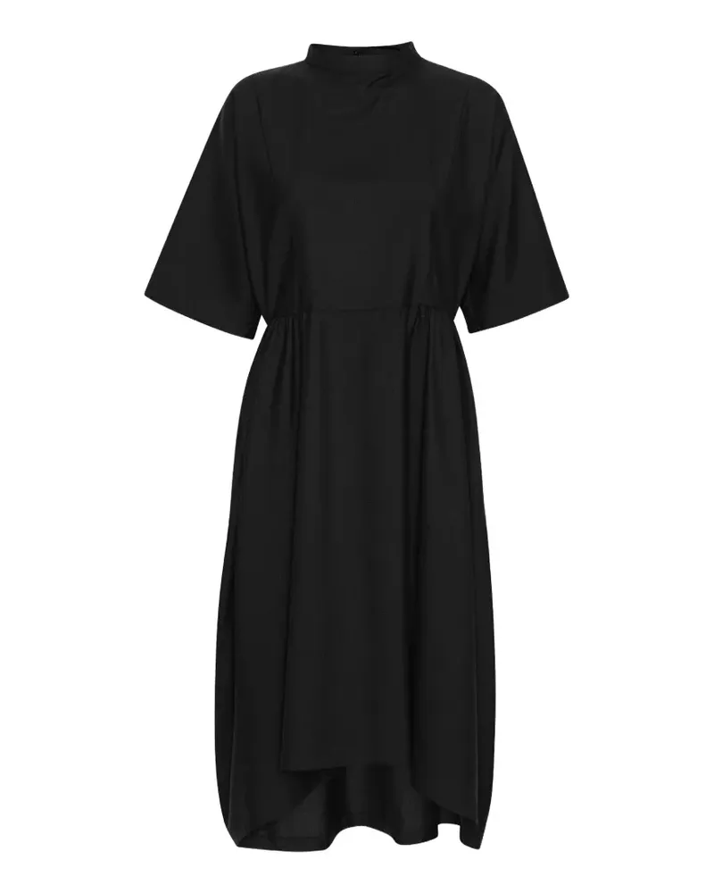 Henrik Vibskov Asymmetrisches Very Turtle Kleid - Schwarz Schwarz