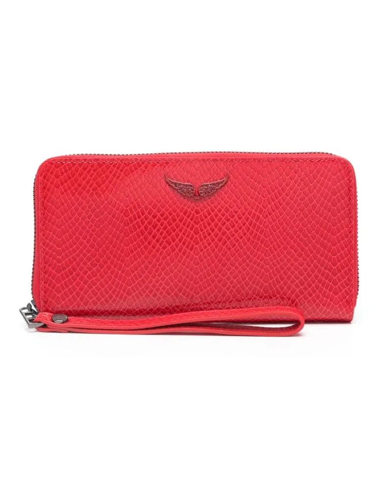 Zadig & Voltaire Portemonnaie mit Logo-Schild - Rot Rot