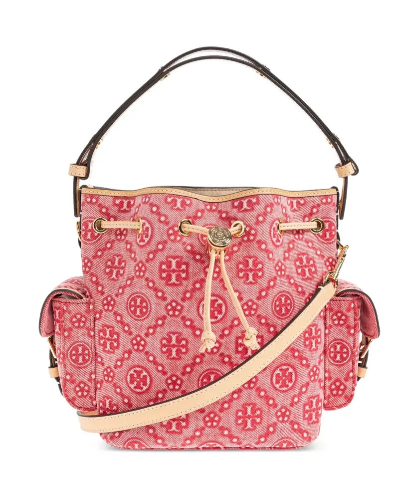 Tory Burch Beuteltasche mit T-Monogramm - Rot Rot