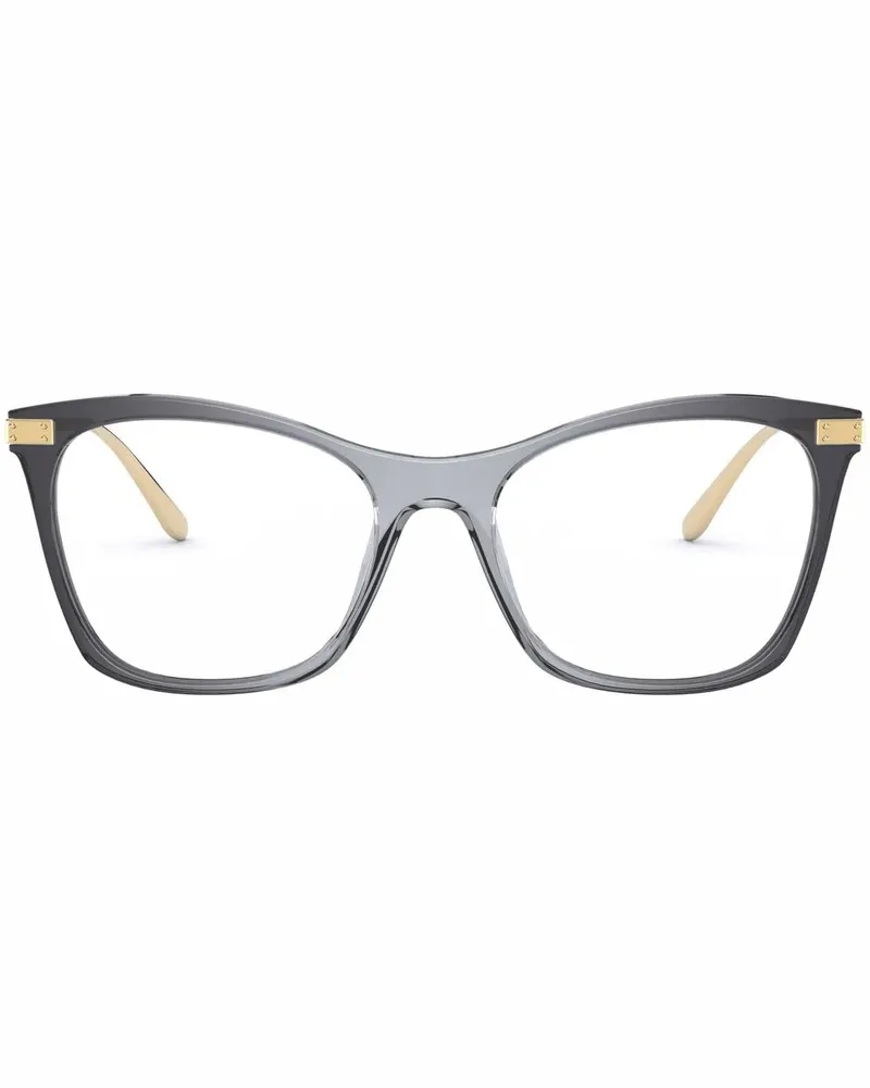 Dolce & Gabbana Eckige Brille mit Farbverlauf-Optik - Grau Grau
