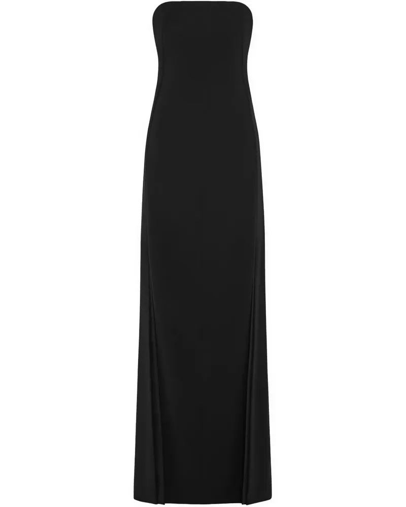 16ARLINGTON Anguelique Satin-Abendkleid - Schwarz Schwarz