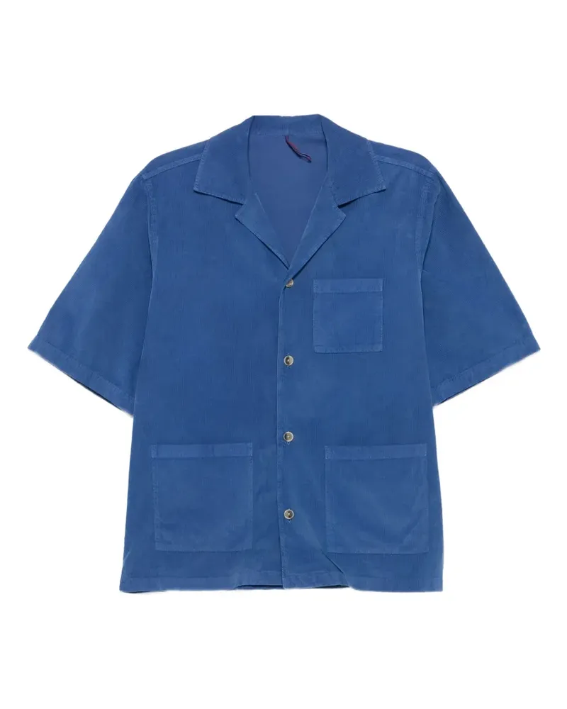 Biagio Santaniello Shorts aus Cord - Blau Blau