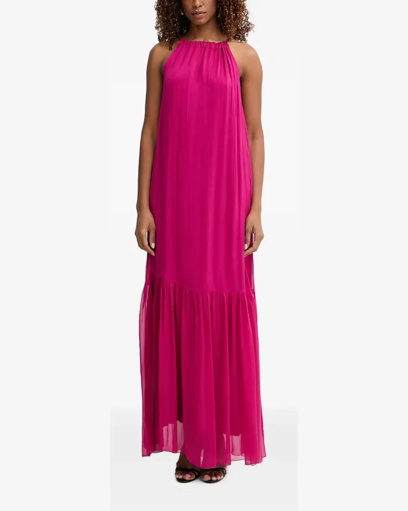 HAVEONE halterneck tiered maxi dress - Rosa Rosa