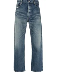 Saint Laurent Mick Straight-Leg-Jeans Blau