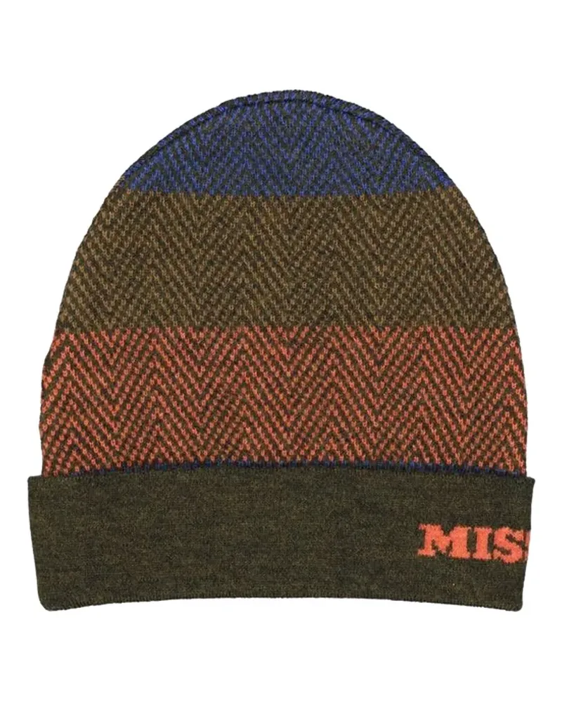 Missoni chevron-knit beanie - Grün Grün