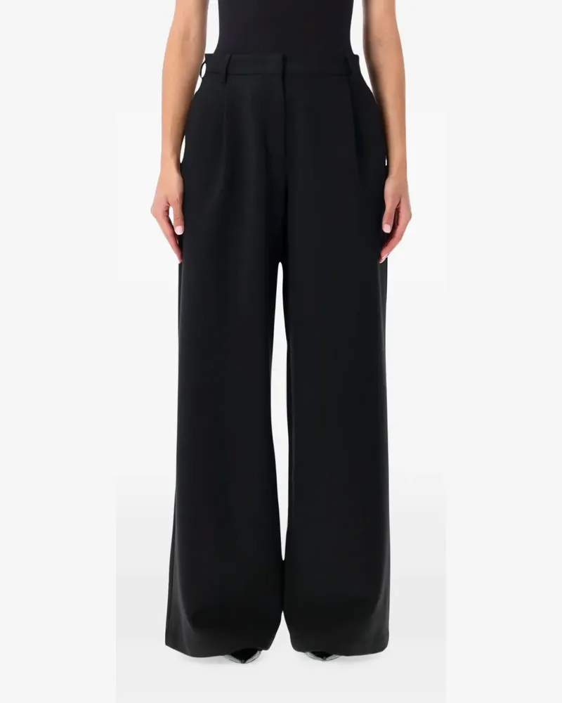 Sessùn Provenco Bundfaltenhose mit weitem Bein - Schwarz Schwarz